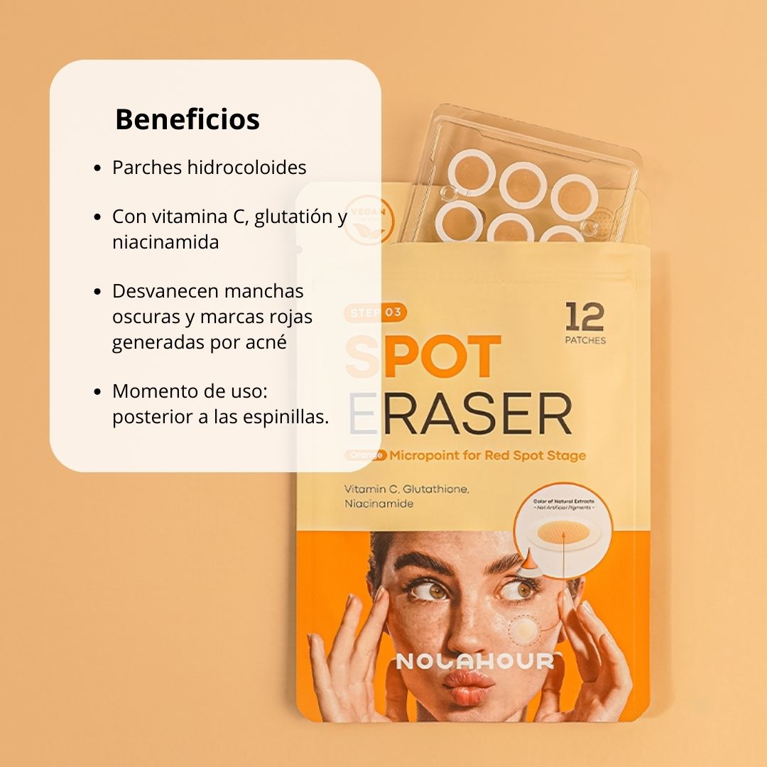 Nolahour Parche «Spot Eraser Orange – Red Spot»