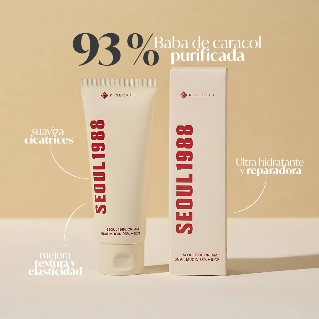 K-SECRET SEOUL 1988 Cream : Snail Mucin 93% + Rice