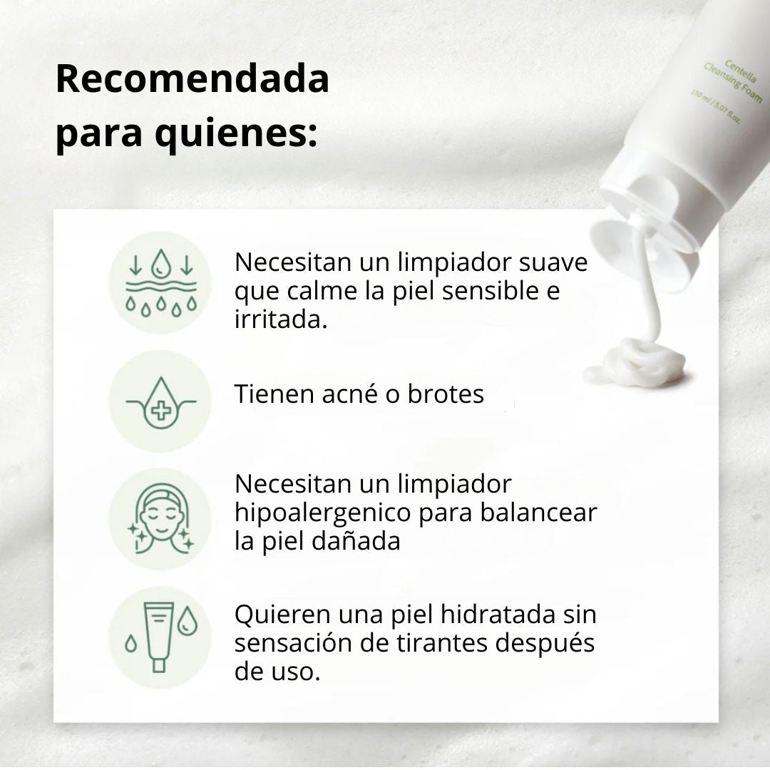 Mixsoon Limpiador “Centella Cleansing Foam” 150ml
