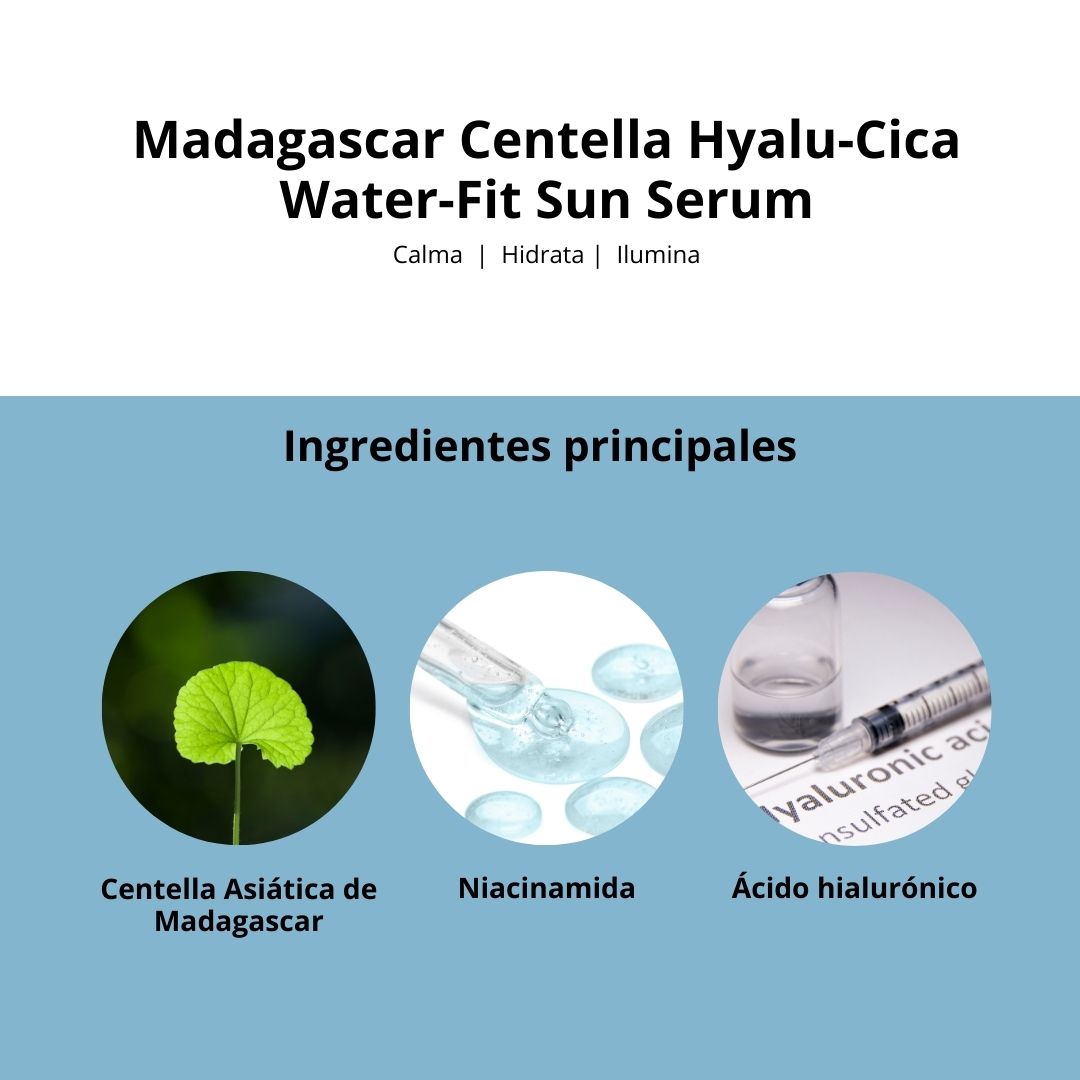 Skin1004 Protector Solar “Madagascar Centella Hyalu-Cica Water-Fit Sun Serum”