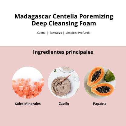 Skin1004 Limpiador “Madagascar Centella Poremizing Deep Cleansing Foam”