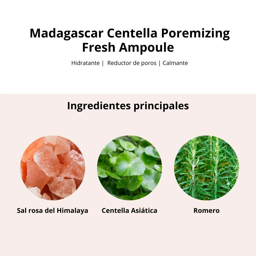 Skin1004 Ampolla “Madagascar Centella Poremizing Fresh Ampoule»