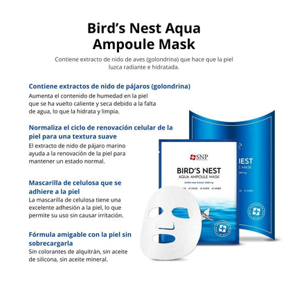 SNP Mascarilla «Bird’s Nest Aqua Ampoule Mask»