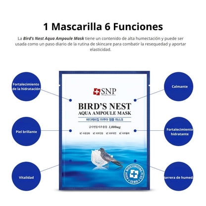 SNP Mascarilla «Bird’s Nest Aqua Ampoule Mask»
